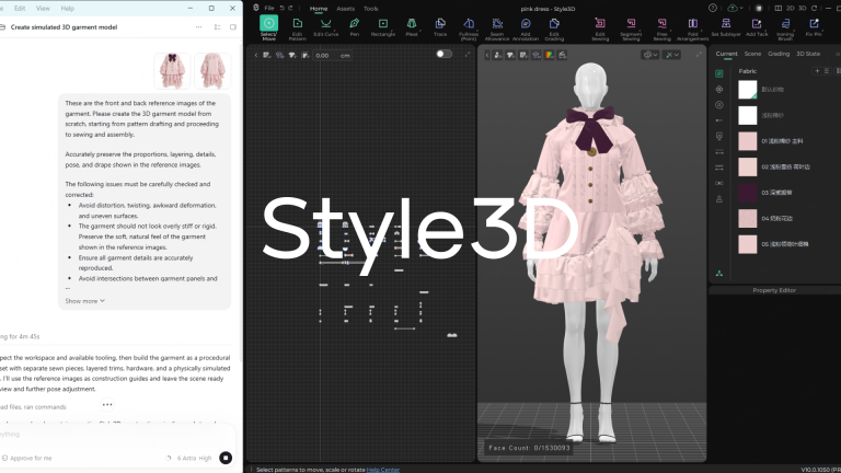 When AI Takes on Professional 3D Garment Creation: GPT-6 Astra × Style3D Studio